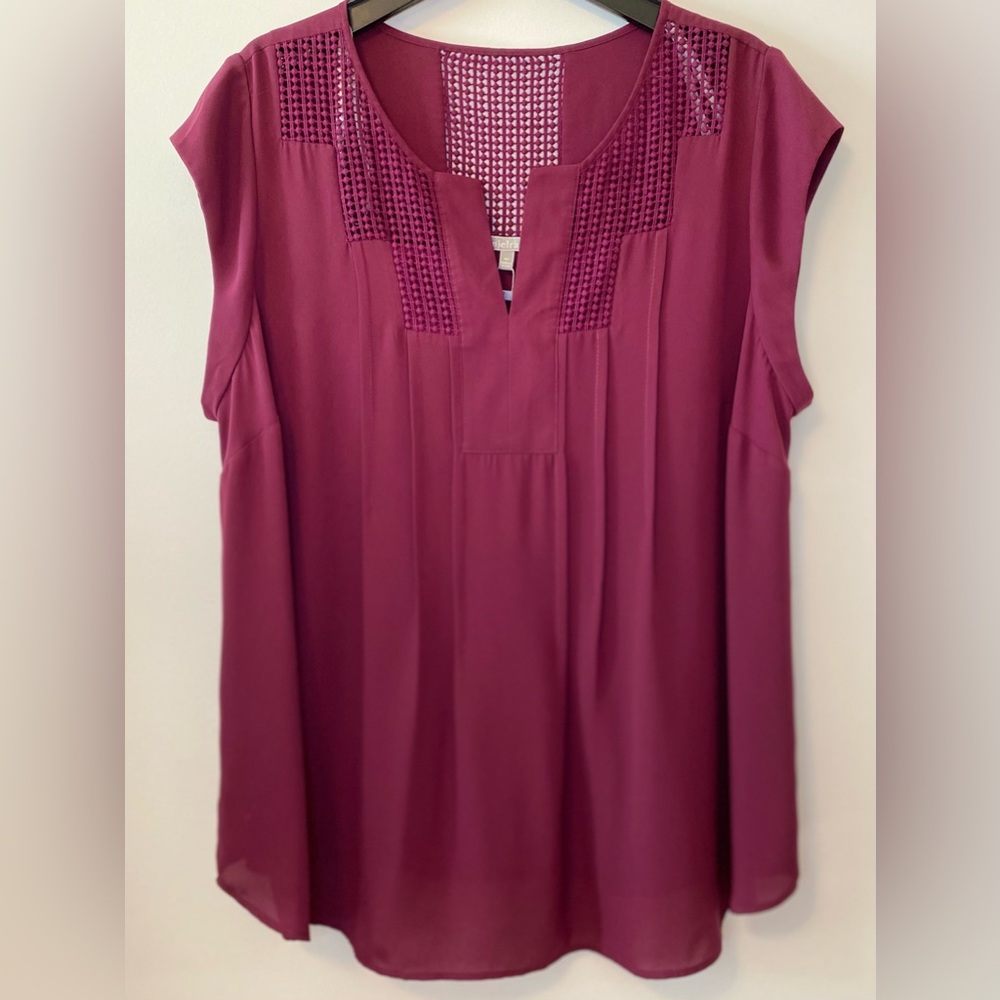 Daniel Rainn Burgundy Blouse
